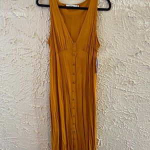 JustFab Mustard Dress (NWT)